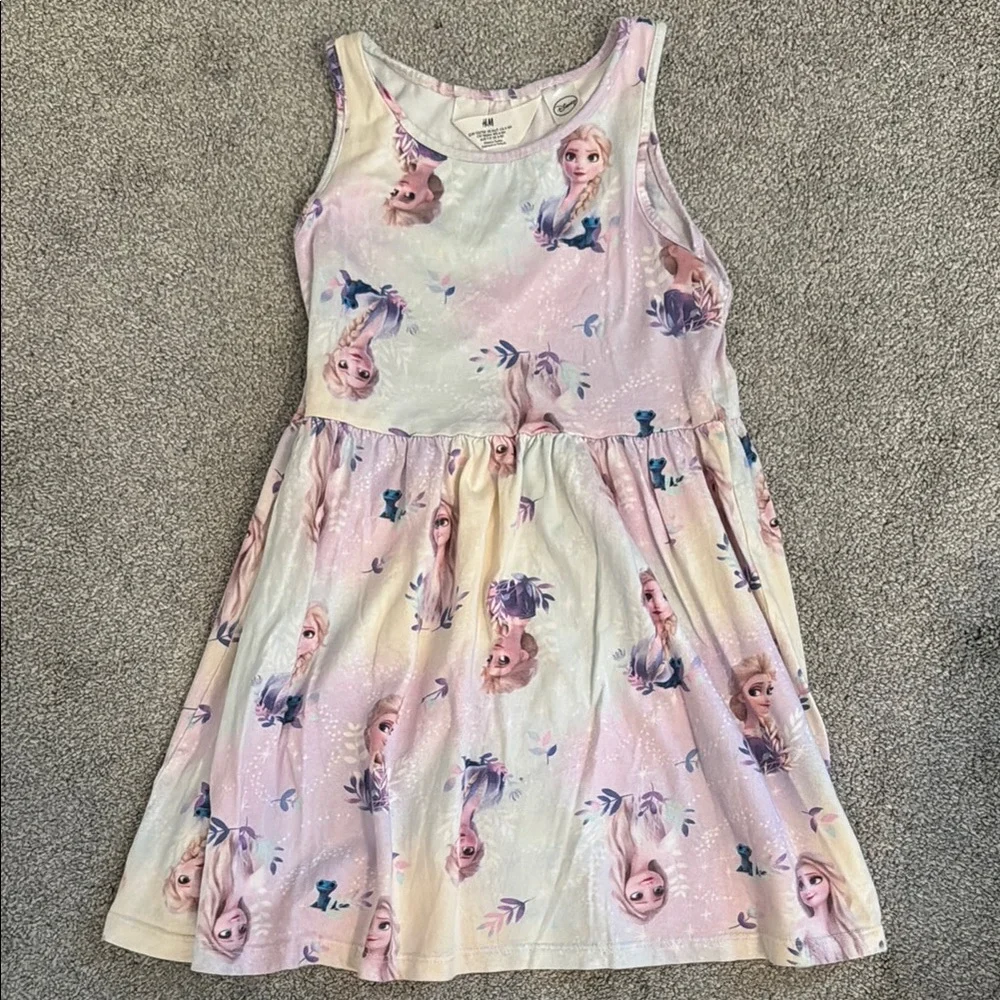 Two Frozen Themed Kids Dress - Size 6X/7 - Picture 3 of 12